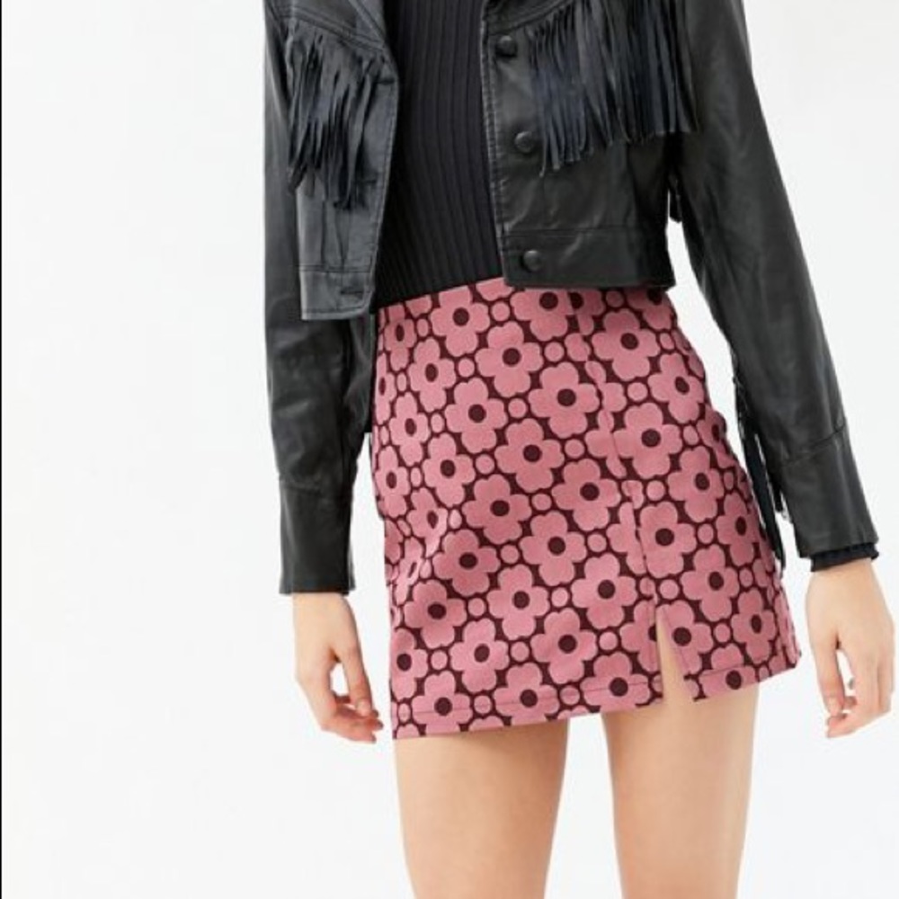 Urban Outfitters flower mini skirt